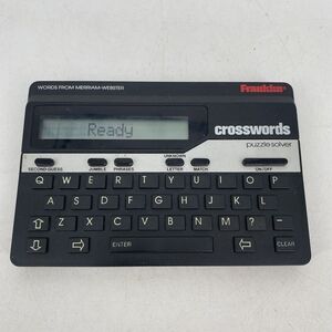 Franklin Electronics Crossword Puzzle Solver CW-50 Tested Working